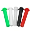 94MM Smoking Acrylic Plastic Tube Doob Vial Waterproof Airtight Smell Proof Odor Sealing Herb Container Storage Case Pill Box Mix color