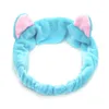 Moda Donna Fasce Cute Cat Ears Fascia per capelli per le donne Ragazza Wash Face Makeup Copricapo Lady Bath Mask Holder Accessori per capelli dc538