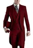 White Black Purple Burgundy Blue Mens Formal Party Dancing Blazer Tailcoats Men Party Groomsmen Suits in Wedding TuxedosJacket Pa258m