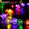 Diamond Solar String Lights 20LED Romantic Wedding Christmas Birthday Holiday Room Courtyard Decoratieve LED-verlichting 1 PC