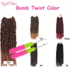 24 strands 70g Bomb TWIST hair extension black marley Synthetic Crochet Braids Hair high quality Extension Pre-looped Fluffy Twist fashion new Braids