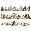 小売6090cm漫画動物の家の装飾壁ステッカー猫犬のスカートウォールステッカーベッドルーム背景装飾防水STIC2262684