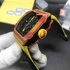 Высокое качество Мужские часы Carbon Fiber Case Часы Мода Бизнес Часы нейлон ремешок автоматические механические наручные часы спорта