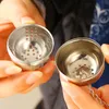 Stainless Steel Balls Shaped Tea Strainers Sphere Spices Filter Infuser Loose Spice Ball With Rope Chain Hook Home Kitchen Tools DBC DH2560