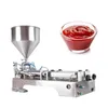 Machine de remplissage liquide de pâte à double tête 110V 220V pour la machine de remplissage pneumatique d'huile d'olive de beurre de tomate de sauce chili à la crème