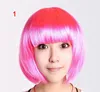 مستلزمات Halloween Wig Masquerade Supplies Wig Masquerade Party Supplies Serving Bobo Headgear Short Hair Decoration Wig Gip Mixs Color