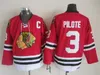 Mannen 9 Bobby Hull Jersey Hockey Chicago Blackhawks Vintage CCM 3 Pierre Pilote 24 Martin Havlat 28 Steve Larmer Red White Black