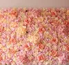 60X40CM Soie Artificielle Rose Fleur Mur De Mariage Décoration De Noël Décoratif Soie Hortensia Décoration De Mariage Toile De Fond C18112601