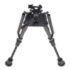 Detachable Quick 6-9 Inch Tactical Carbon Fiber Hunting Bipod Swivel Style with Podlock for Picatinny Rail or Sling Swivel Studs