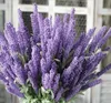 12heads konstgjorda blommor pe lavendel falska blommor bröllop blommor bukett kunstbloemen artificiellt gräs falska växter gb533