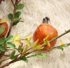 artificial fruit tree branches artificial pomegranate fruit branch berry simulation flower home decoration wedding fake flower EEA407