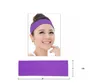 Bomull Stretch Headbands Yoga Hårband Softball Sport Sweatband Elastiska Sport Huvudband Gym Fitness träning Damer Män Vackband