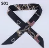 2018 New Multifunction Small Silk Scarf For Bag Handle Colors Fashion Hair Band Ribbon Women Headscarf Silk Scarves Wrap