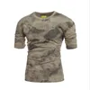 Camiseta de camuflaje militar táctico de punto Hombres transpirables para el ejército seco de los Estados Unidos.