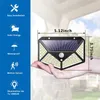 436 LED Solar Lamp Pir Motion Sensor Gall Light في الهواء الطلق مصابيح أمان مقاومة للماء مصابيح الأضواء لزينة الحديقة