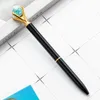 Candy Color Ball Metal Ballpoint Pennor Black Ink Pen Business Office Wedding Lovers Hotel School Supplies