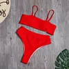 Solide Hohe Taille Bikini Set Sexy Leopard Bikinis Frauen Schlange Drucken Badeanzug Badeanzug 2020 Neue Bademode Sommer Beachwear