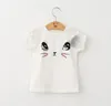 여름 새로운 폭발 스타일 소녀 짧은 소매 세트 귀여운 고양이 티셔츠 푹신한 주름 치마 치마 wy670