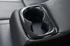 Guarnição da tampa do quadro do suporte de copo da água da fibra do carbono para Honda Civic 10o 2016-2018