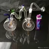 Narguilé en verre de vélo ﾠ, pipes à fumer en verre colorées mini-tuyaux à main multi-couleurs meilleure pipe en verre cuillère