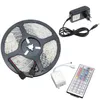 RGB LED tiras 2835SMD 5m 10m IP20 LEDs luz fita fita fita fita definida com controlador de adaptador de energia