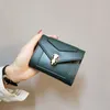 Women's Wallet All-match Crocodile Leather Bag Retro Korean Short Style Multi-Card Case Ladies Purses Money Bag Credit Card H235v