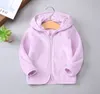 Baby Coat Fleece Infant Boys Hooded Jacket Solid Newborn Girls Coats Thicken Warm Toddler Outwears Boutique Baby Clothing 12 Colors DW4204