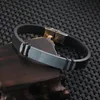 Män Populära Utomhus Sport Armband Real Brown Leather Rostfritt Stål Charm Armband Till Salu