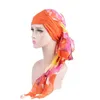 Mode décontractée Mme mousseline de soie fronde voile écharpe chapeau tête extensible avec gaze chapeau plage chapeau musulman foulard casquette