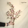 3 PCS/LOT 97 cm simulation fleur de cerisier branche fleurs artificielles décoration de la maison cerise mariage fleur faux flores couronne