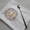 Embroidered Wine Towel Cotton Table Napkins Home Hotel Kitchen Wedding Cloth Napkins Wine Cup Towel 45*70cm