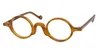 Occhiali da vista da uomo Marca Uomo Donna Occhiali da vista rotondi retrò Telaio Vintage Plank Montature per occhiali Occhiali miopia di piccole dimensioni Eyewear261G