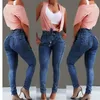 E-Baihui 2021 Hot Selling Women's Stretch Jeans Byxor Lady's Slim Byxor Med Fringe Bälte Hög Midja Penna Jeans För Kvinna 692