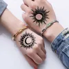 Waterproof Temporary Tattoo Stickers Flower Symbol Triangle Back In Hand Tattoos Fake Tatto Flash Tatoo for Girl Women Men Kid