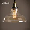 Retro Glass Pendant Lamp Creative Smoke Amber Suspension Light Hotel Bar Shop Cafe Dinning Room American Style Hanging Lighting