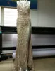 Joyinparty Night Club Elegant Vestidos de Festa kvinnor Sexiga Klänningar Guld Glänsande Sequin Long Evening Maxi Spring Party Dressq190330