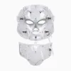 7 Couleurs LED Masque Facial Avec Cou Rajeunissement De La Peau Soins Du Visage Traitement Beauté Anti Acné Thérapie Blanchiment Instrument DHL livraison gratuite