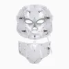 Bouillon in usa 7 kleuren geleid gezichtsmasker met nek huid verjonging gezicht zorgbehandeling schoonheid anti acne therapie blekeninstrument