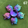 Fidget Spinner Toy New Dazzrainbow Star Flower Skull Dragon Wing Hand Gyro för autism ADHD Kids Vuxna Antistres EDC Finger Leksaker