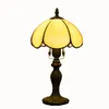 20cm i diameter gul tiffany glas bordslampa underhållning arenor bar hotell sängbord lampa retro enkelt bord ljus ds075