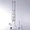 16.5 Inches Glass Bong Beaker Hookahs Oil Burner Dip Rigs Mushroom Bubble with 18mm Bowl for Smoking