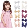 S791 Baby Girl Faux Leather Butterfly Bowknot Barrettes Kids Hair Clips Princess Girls Hair Bows Barrette Girls Children Accessori3048421