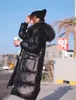 2019 com capuz Inverno Quente Brasão de Down das mulheres espessamento longas jaquetas com pele Feminino Inverno Parka soprador Brasão grande tamanho XS-5XL