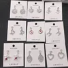 Mix strass boucles d'oreilles cristal mignon discount fleur cygne étoile amour coeur boucles d'oreilles en gros bijoux pour fille femmes cadeau DHL gratuit