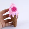 Creative Ice Cream Pipe Egg Tube Silicone Handrökning Set är inte lätt att falla rörhandsked för sked7173395