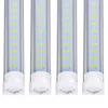 Stock In US + 4ft led tubes light 60W Integrated T8 led light tube 8 feet double Sides 288LEDs 6500 Lumens AC 110-240V,25pcs