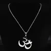 2019 Buddha lotus mala yoga chakra rostfritt stål halsband kvinnor silver färghalsband hängar smycken gåva colgantes n19919273l