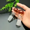 Coloured Mushroom Glass Converter Wholesale Bongs Oil Burner Pipes Water Pipes Rigs Smoking