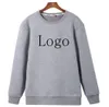 Skräddarsydd bomull Sweatshirt Sport Jumper Hey Letter Embossed Embellishment Round Neck Long Sleeves Sweatshirt för män