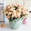 Fake Oil Painting Clove (5 stems/bunch) 10.63" Length Simulation Carnation for Home Wedding Decorative Artificial Flowers